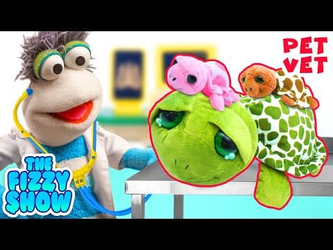 Fizzy The Pet Vet Takes Care Of Mama Turtle & Her Babies 🐢💚 | Fun Videos For Kids