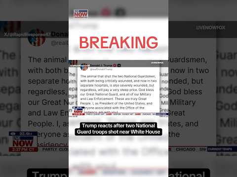 Trump reacts after National Guard troops shot