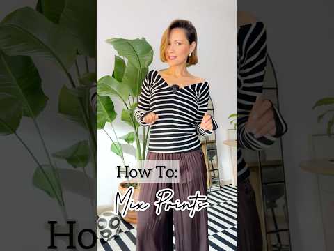 An easy way to mix prints and look chic ♥️ #howtolookstylish