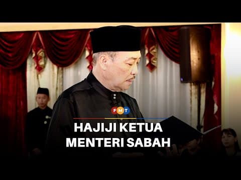 Hajiji angkat sumpah ketua menteri Sabah penggal ke-2