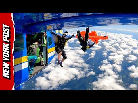 Watch Skydiver's Parachute Get Hooked on Plane's Tail — Leaving Him Dangling 15,000 Feet in the Air