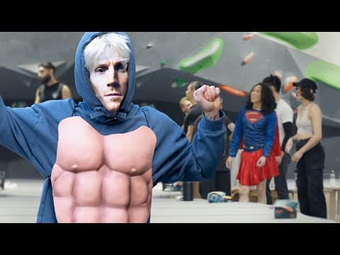 Pro Climber sneaks into a HUGE climbing party disguised as himself