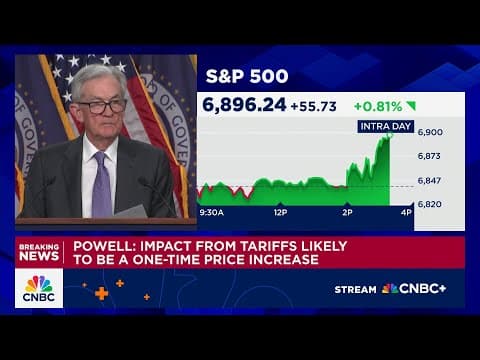 Fed Chair Powell: We're seeing higher productivity, but quick to say it's generative AI