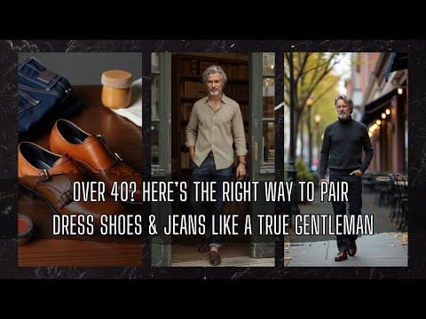 Over 40? Here’s the Right Way to Pair Dress Shoes & Jeans Like a True Gentleman