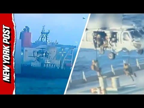 Dramatic Footage Shows US Forces Seize Tanker Off Venezuela