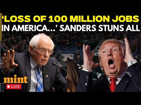 LIVE: 'People Like Elon Musk...' Sen Bernie Sanders Big Warning To Americans | Trump | US News