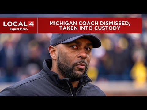 Former Michigan football HC Sherrone Moore held in Washtenaw County Jail amid assault investigation