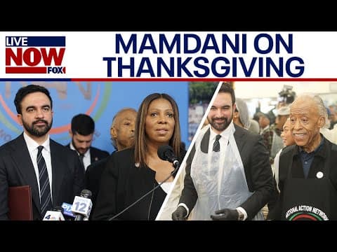 Mayor-elect Mamdani joins Al Sharpton, Letitia James for Thanksgiving in NYC