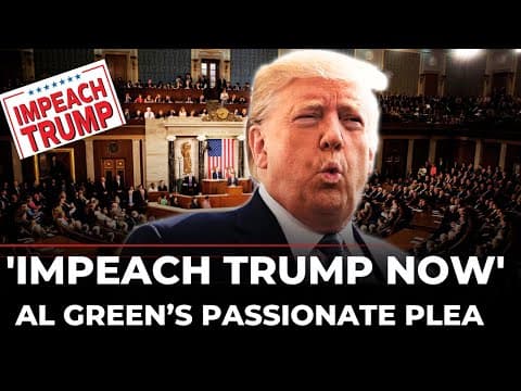 US House Live: Sen. Al Green Makes Powerful Case For Trump Impeachment Rocks Congress |US News LIVE