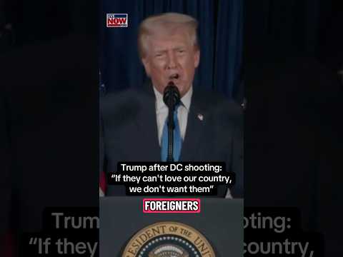 Trump speaks after DC shooting