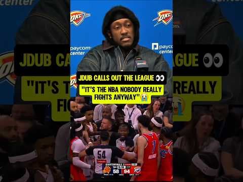 Bro knows NOBODY fights in the NBA😭