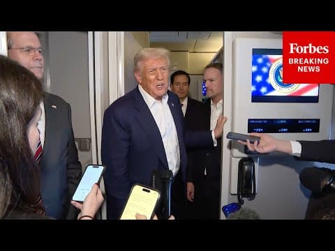 FULL VIDEO: President Trump Takes Questions About Kim Jong Un, TikTok, Tariffs On Air Force One