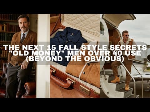 The *Next* 15 Fall Style Secrets "Old Money" Men Over 40 Use (Beyond the Obvious)
