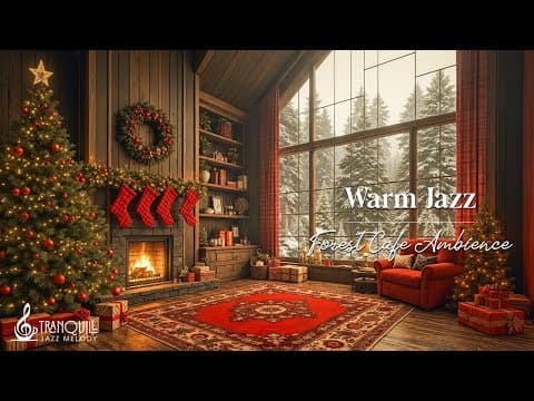 Cozy Winter Jazz | Living Coffee Shop Ambience with Relaxing Jazz Background Music to Study, Work