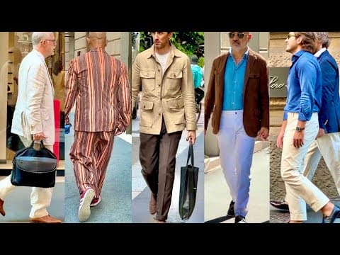 Luxury Men’s Street Fashion 🇮🇹 What to wear in September 2025 in Italy? Men’s Shopping in Milan