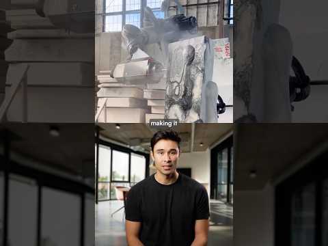 These robots are reviving the ancient craft of stone carving🗿 #trendingshorts #ai #robot #tech