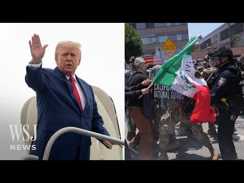 Trump on L.A. Protesters: 'They Spit, We Hit' | WSJ News