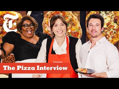 Elizabeth Olsen, Miles Teller and Da’Vine Joy Randolph: The Pizza Interview | NYT Cooking