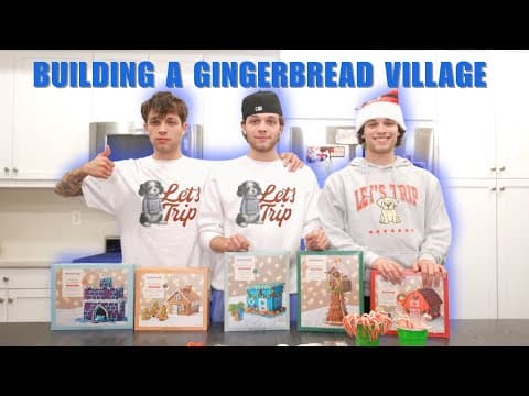 Building a gingerbread village!!