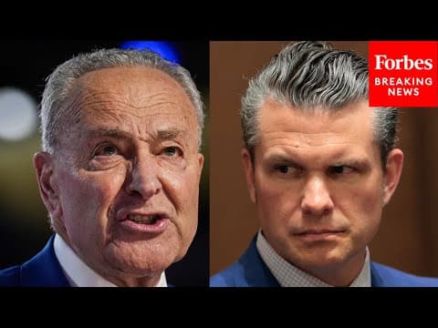 BREAKING: Chuck Schumer Demands Sec. Hegseth 'Full Release' Of 'Unedited' Footage From Boat Strikes