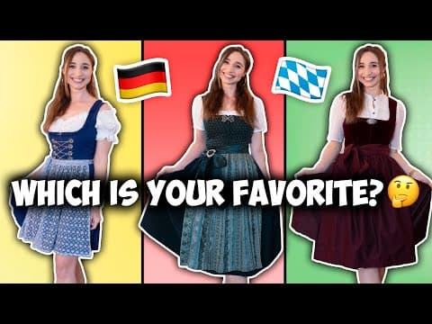 Doing the VIRAL “Barbara's Rhubarb Bar” Dance in my REAL BAVARIAN DIRNDLS | Feli from Germany