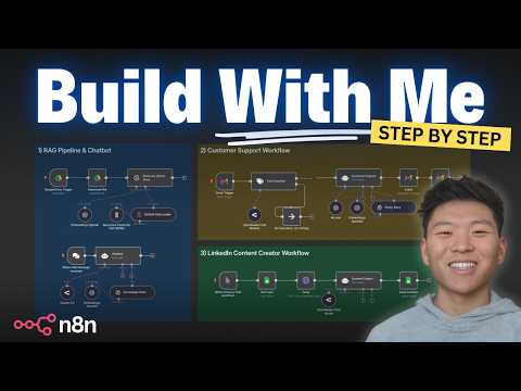 3 AI Workflows Step-by-Step (Beginner's Guide to n8n)
