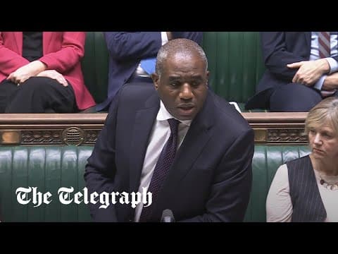 LIVE: Lammy gives statement on criminal court reforms