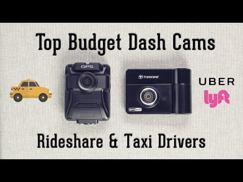 Top Budget Taxi & Ridesharing Dash Cameras - Dual Lens Cams for Uber, Lyft