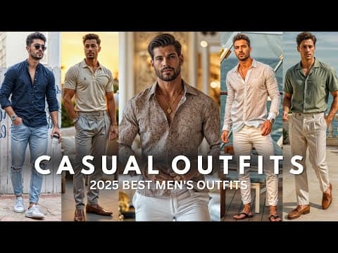Latest Casual Outfits For Men | Best Men's Fashion Ideas 2025 | Summer Outfits For Men