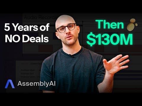 Investors Don't Make Your Product Better | AssemblyAI, Dylan Fox