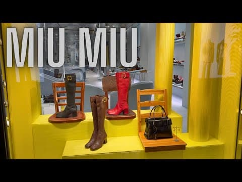 Milan Luxury Window Displays 2025 ✨ | Miu Miu & Designer Brands in Italy