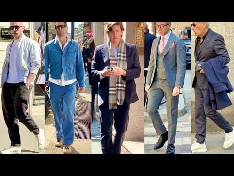 Top Men’s Fashion 2025 🇮🇹Real Italian Guys on Street Style 🔥Spring Milan Men’s Shopping #menshealth