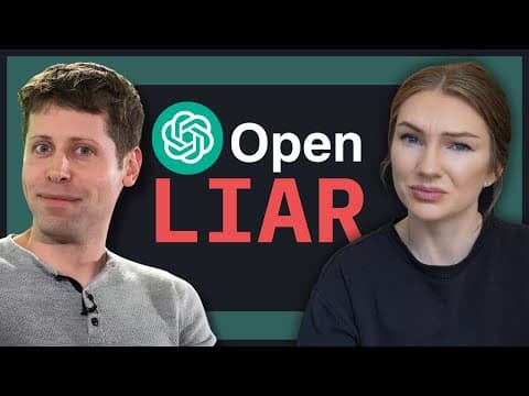 The ChatGPT CEO's Web of Lies