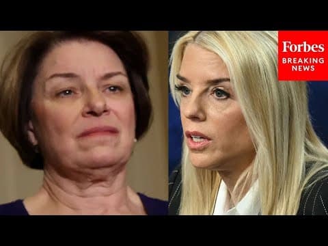 BREAKING NEWS: Klobuchar Asks Pam Bondi Point Blank About Trump's Shock Truth Post Addressed To Her