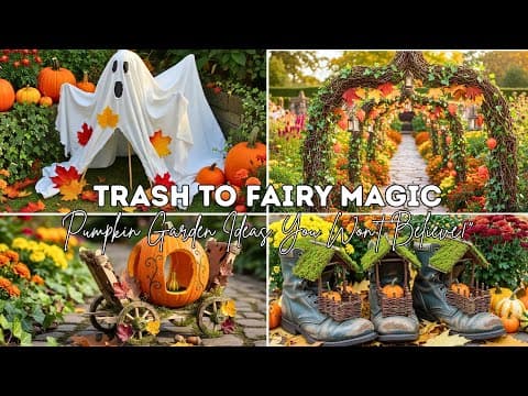 Trash-to-Treasure Fairy Pumpkin Garden ✨🍂 | 17+ Autumn DIY Upcycling Ideas That Feel Unreal !