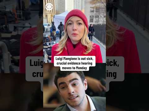 Luigi Mangione out sick, crucial evidence hearing moved to Monday #shorts