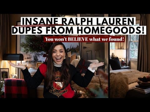 UNBELIEVABLE!!! Ralph Lauren Dupe Haul from HOMEGOODS!