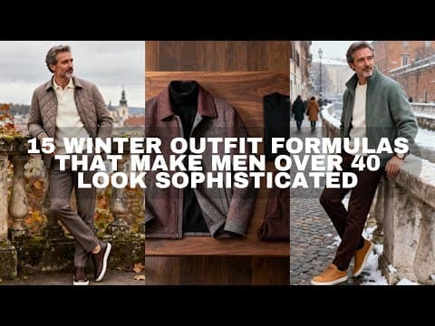 15 Winter Outfit Formulas That Make Men Over 40 Look Sophisticated
