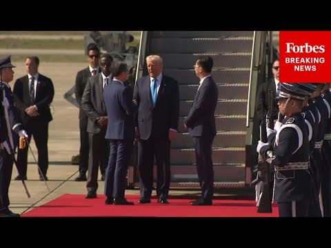 BREAKING NEWS: President Trump Arrives In Busan, South Korea, On Air Force One