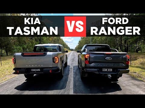 Drag Race: 2025 Kia Tasman vs Ford Ranger – 0-100 & comparison