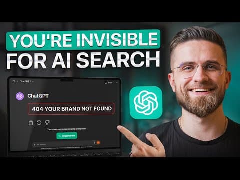 ChatGPT Can't See Your Website (And You're Losing Traffic)