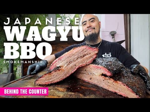 Behind the Counter at a Japanese Wagyu Texas BBQ Restaurant