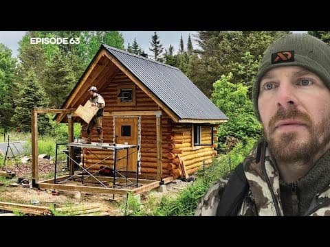 Screened Porch, Mudroom Addition, Bear |EP63| Log Cabin Build on Off-Grid Homestead