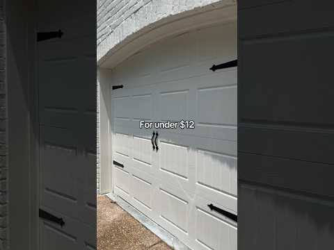 Affordable Garage Door Transformation✨ #transformyourhome #garage #exteriordesign #curbappeal
