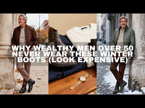 Why Wealthy Men Over 50 NEVER Wear THESE Winter Boots (Look Expensive)