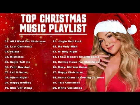 TOP Christmas Songs Playlist 2026 - Mariah Carey, Ariana Grande, Justin Bieber, Christmas Songs