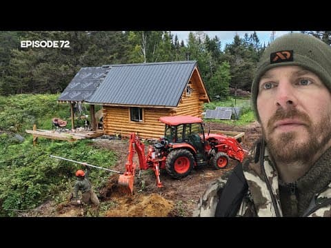 DIY Well Drilling: WATER for Bathroom Addition |EP72| Log Cabin Build on Off-Grid Homestead