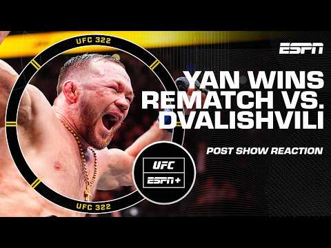 UFC 323 Reaction 👀 Petr Yan beats Merab Dvalishvili to reclaim bantamweight belt | ESPN MMA