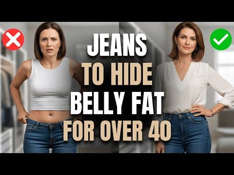 4 Best & 4 Worst Jeans to Hide Belly Fat Women Over 40