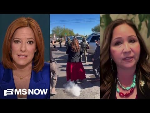 'We have video to prove it': Border agents push, fire pepper ball at member of Congress